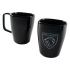 TASSE GLÄNZEND MIT MARKENLOGO SCHWARZ