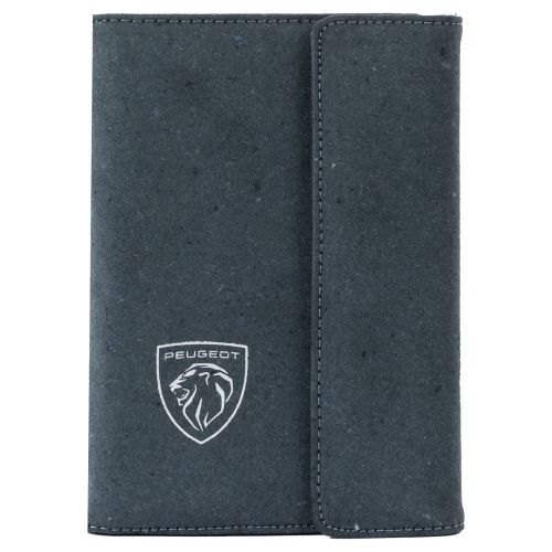 SET AUS TASCHE UND STIFT AUS RECYCELTEM LEDER