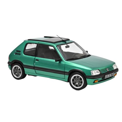 MINIATUR PEUGEOT 205 GTI 1991 1/18 GRÜN
