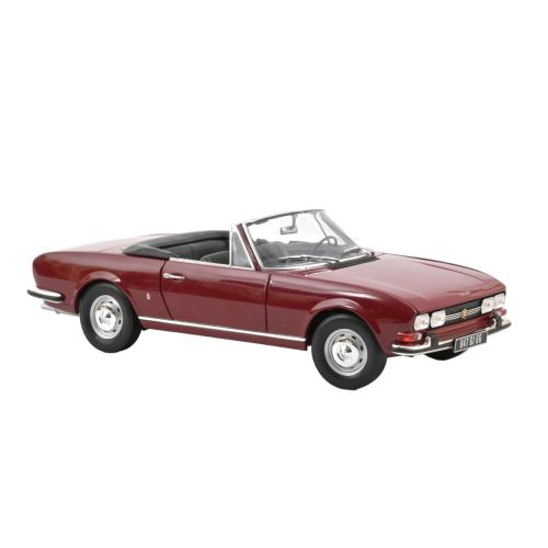 MINIATUR PEUGEOT 504 CABRIOLET 1969 1/18 ROT ANDALUSIEN