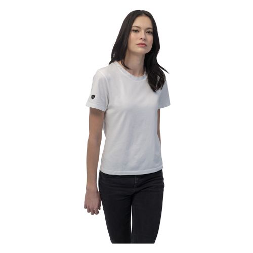 T-SHIRT BRAND LOGO WEIß DAMEN