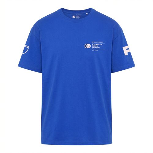 T-SHIRT PEUGEOT POLYGON BLAU