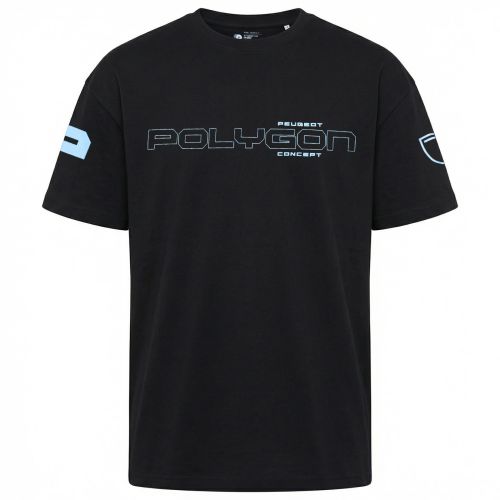 T-SHIRT PEUGEOT POLYGON SCHWARZ