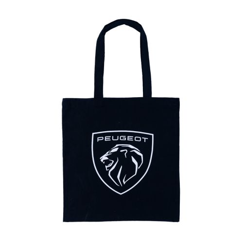 TOTEBAG LOGO PEUGEOT SCHWARZ